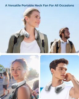 Foto 5 | Foto 5 | Ventilador De Cuello Portátil Sin Aspas Con Refrigeración De 360° De 4000 Mah - Venta Internacional.