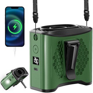 Foto 1 | Foto 1 | Camisa Portátil Con Clip Lambri Con Ventilador De Cintura 10000 Mah-24 H Verde - Venta Internacional.