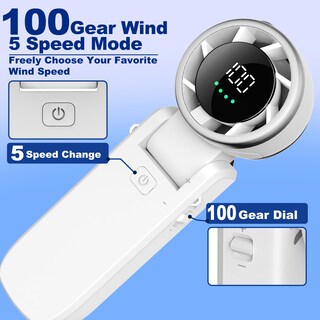 Foto 3 | Foto 3 | Turboventilador Portátil Vvlons 100 Gear Wind 3600 Mah - Venta Internacional.