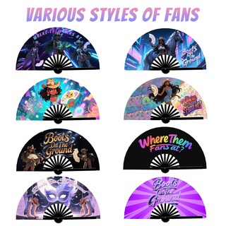 Foto 6 | Foto 6 | Ventilador Plegable Aythsric De 13 Pulgadas Line Dance Popping Fans Style7 - Venta Internacional.