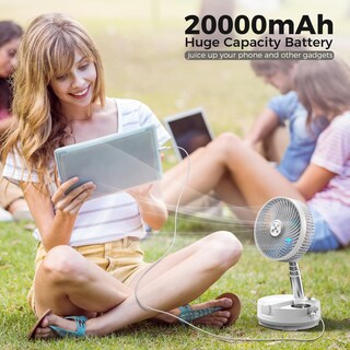 Foto 5 | Foto 5 | Ventilador Con Pilas Addacc De 20000 Mah Con Funcionamiento Remoto De 112 Horas - Venta Internacional.