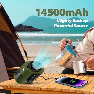 Foto 2 | Foto 2 | Ventilador De Cintura Portátil Addacc Con Batería Recargable De 14500 Mah - Venta Internacional.