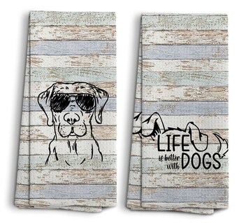 Foto 1 | Foto 1 | Juego De Toallas Noql: Paños De Cocina  Toallas De Mano Y Paños De Cocina Para Perros Noql - Venta Internacional.