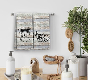 Foto 4 | Foto 4 | Juego De Toallas Noql: Paños De Cocina Toallas De Mano Y Paños De Cocina Para Perros Noql - Venta Internacional.