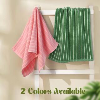 Foto 3 | Foto 3 | Toallas De Mano Jacquotha A Rayas Verdes De 2 Piezas Para Baño - Venta Internacional.