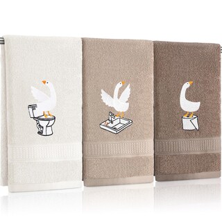 Foto 1 | Foto 1 | Toallas De Mano Hillsuren Silly Goose Brown Farmhouse X3 - Venta Internacional.