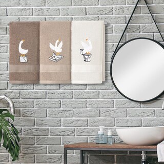 Foto 6 | Foto 6 | Toallas De Mano Hillsuren Silly Goose Brown Farmhouse X3 - Venta Internacional.