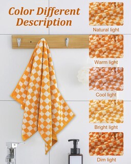 Foto 4 | Foto 4 | Toallas De Mano Jacquotha Soft Paquete De 4 Color Naranja 100% Algodón - Venta Internacional.