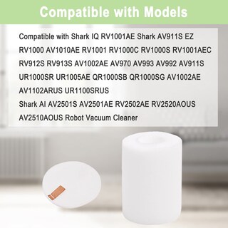 Foto 2 | Foto 2 | Paquete De 6 Filtros De Espuma De Repuesto Para Aspiradora Shark Iq R101ae - Venta Internacional.