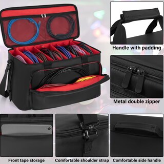 Foto 4 | Foto 4 | Bolsa De Viaje Con Cable Y Archivador Akozlin Con Separadores Color Rojo - Venta Internacional.