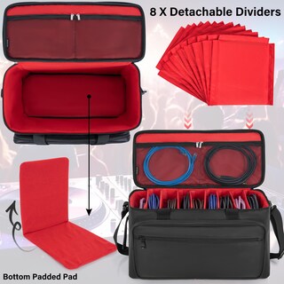 Foto 5 | Foto 5 | Bolsa De Viaje Con Cable Y Archivador Akozlin Con Separadores Color Rojo - Venta Internacional.
