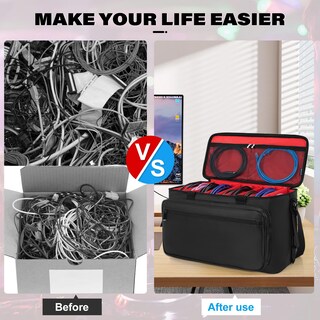 Foto 6 | Foto 6 | Bolsa De Viaje Con Cable Y Archivador Akozlin Con Separadores Color Rojo - Venta Internacional.