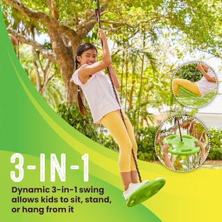 Foto 3 | Foto 3 | Disco De Surf Tree Swing Para Niños Mayores De 4 Años Color Verde - Venta Internacional.