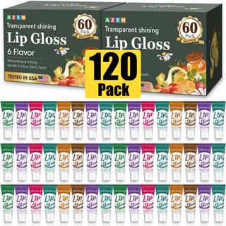 Foto 1 | Foto 1 | Set De Brillo Labial Azen Paquete De 120 Brillos De Labios Transparentes Con Vitamina E - Venta Internacional.