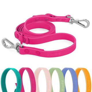 Foto 1 | Foto 1 | Correa Para Perro Wisedog Impermeable Estándar 1 5 M/1 8 M De Longitud Rosa - Venta Internacional.