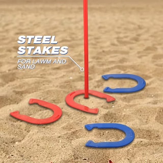 Foto 6 | Foto 6 | Set De Juego Horseshoes Outdoor Popohoser Con 4 Herraduras Y 2 Estacas - Venta Internacional.