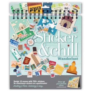 Foto 1 | Foto 1 | Libro De Pegatinas Sticker & Chill Para Adultos Con Más De 700 Pegatinas - Venta Internacional.