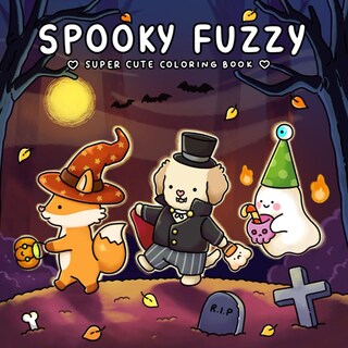 Foto 1 | Foto 1 | Libro Para Colorear Vivi Tinta Spooky Fuzzy Cute Creepy Para Adultos - Venta Internacional.