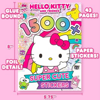Foto 6 | Foto 6 | Libro De Pegatinas Horizon Group Usa Sanrio Hello Kitty Más De 1500 Pegatinas - Venta Internacional.