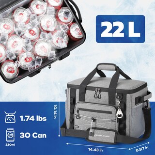 Foto 5 | Foto 5 | Nevera Maelstrom Con Laterales Suaves 22 Litros Aislamiento 30 Latas Color Gris - Venta Internacional.