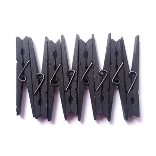Foto 3 | Foto 3 | Pinzas Para Ropa Lwr Crafts De Madera  Tamaño Grande  8 4 Cm  30 Unidades  Color Negro - Venta Internacional.