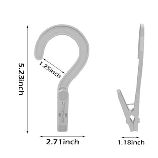 Foto 2 | Foto 2 | Ganchos De Lavandería Con Clip Para Perchas De Ropa 24 Unidades Color Blanco - Venta Internacional.