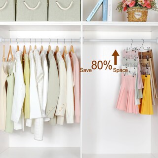 Foto 2 | Foto 2 | Perchas Para Faldas Topia Hanger De Metal De 4 Niveles Para Mujer Paquete De 4 Color Negro - Venta Internacional.