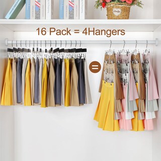 Foto 3 | Foto 3 | Perchas Para Faldas Topia Hanger De Metal De 4 Niveles Para Mujer Paquete De 4 Color Negro - Venta Internacional.