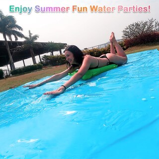 Foto 6 | Foto 6 | Tobogán Acuático Slip Lawn Happy Aplenty De 40 Pies Con 2 Tablas De Bodyboard - Venta Internacional.