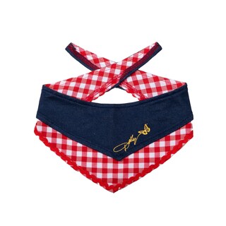 Foto 1 | Foto 1 | Bandana Para Mascotas Doggy Parton Con Estampado Azul De Mezclilla Y Cuadros - Venta Internacional.