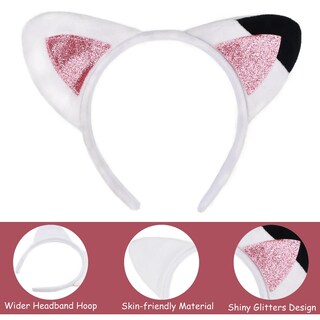 Foto 3 | Foto 3 | Juego De Diademas Hodrme Con Dibujos Animados De Orejas De Gato Para Halloween Y Navidad X5 - Venta Internacional.