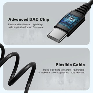 Foto 5 | Foto 5 | Auriculares Usb C Con Cable Gsangoo Para Iphone 16/15 Pro Max Negros - Venta Internacional.