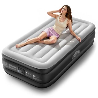 Foto 1 | Foto 1 | Colchón Inflable Airefina Twin Con Bomba Integrada De 18 Pulgadas De Altura - Venta Internacional.