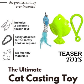 Foto 4 | Foto 4 | Caña De Pescar Cat Caster De Juguete Retráctil Sin Enredos - Venta Internacional.