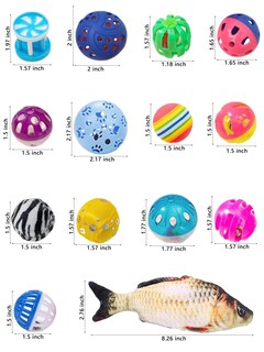 Foto 2 | Foto 2 | Juego De 14 Juguetes Para Gatos Diyuqishi Con Hierba Gatera Orgánica Para Gatos De Interior - Venta Internacional.