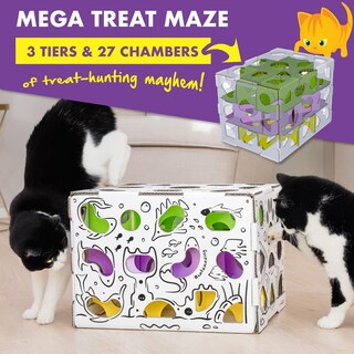 Foto 4 | Foto 4 | Caja De Rompecabezas Cat Treat Cat Amazing Mega Para Gatos De Interior - Venta Internacional.