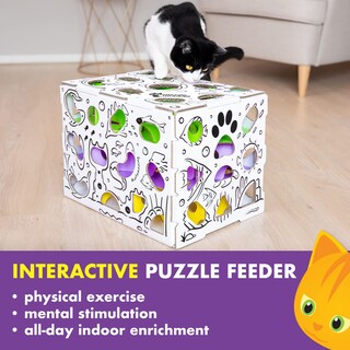 Foto 5 | Foto 5 | Caja De Rompecabezas Cat Treat Cat Amazing Mega Para Gatos De Interior - Venta Internacional.
