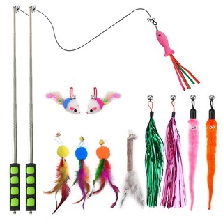 Foto 1 | Foto 1 | Cat Wand Toys Whefory Retráctil Con 11 Recambios De Plumas 2 Unidades - Venta Internacional.