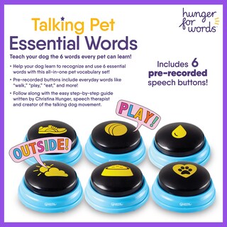 Foto 5 | Foto 5 | Talking Pet Essential Words  Juego De 6 Piezas Para Perros Con Hambre - Venta Internacional.