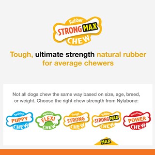 Foto 3 | Foto 3 | Juguete Masticable De Nylabone Con Forma De Cono Fuerte Para Perros Tamaño Mediano - Venta Internacional.