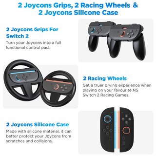 Foto 4 | Foto 4 | Paquete De Accesorios Anpress 15 En 1 Para Nintendo Switch 2 - Venta Internacional.