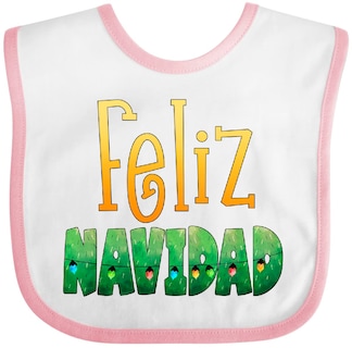 Foto 1 | Foto 1 | Baby Bib Inktastic Feliz Navidad Con Luces Para Árbol De Navidad - Venta Internacional.