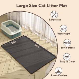 Foto 5 | Foto 5 | Alfombrilla Garopion De Silicona Impermeable Para Gatos Color Negro - Venta Internacional.