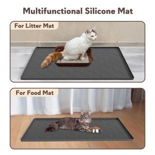 Foto 6 | Foto 6 | Alfombrilla Garopion De Silicona Impermeable Para Gatos Color Negro - Venta Internacional.