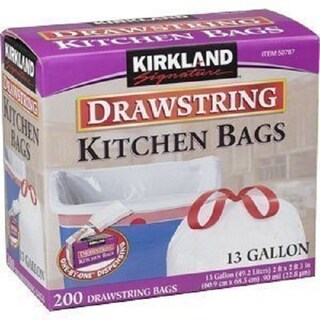 Foto 6 | Foto 6 | Bolsas De Basura Kirkland Signature Con Cordón 13 Galones 200 Unidades - Venta Internacional.