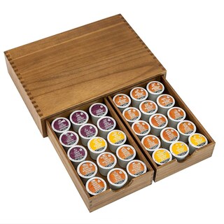 Foto 3 | Foto 3 | Organizador De Cápsulas De Café Flyiee Cajón De Madera Para Tazas En Forma De K 30 Cápsulas - Venta Internacional.