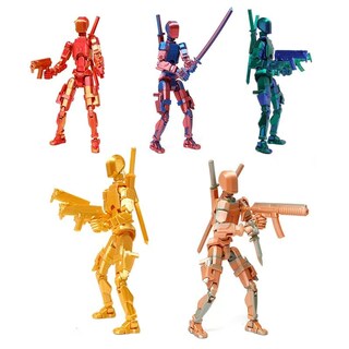 Foto 3 | Foto 3 | Figura De Acción Foxvilla T13 Titan 13 Impresa En 3d Dorada - Venta Internacional.