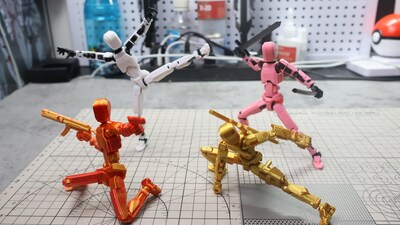 Foto 4 | Foto 4 | Figura De Acción Foxvilla T13 Titan 13 Impresa En 3d Dorada - Venta Internacional.