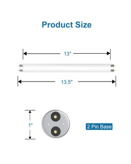 Foto 2 | Foto 2 | Tubo De Bombilla De Repuesto De 10 W Para Eliminador De Insectos De 20 W (paquete De 4) - Venta Internacional.