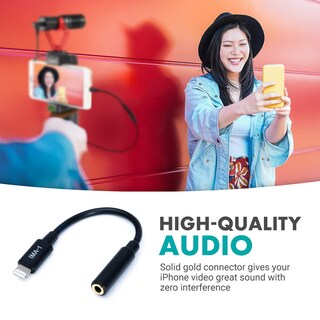 Foto 5 | Foto 5 | Cable Adaptador Movo Ima-1 Hembra Trrs De 3 5 Mm A Lightning Para Apple - Venta Internacional.